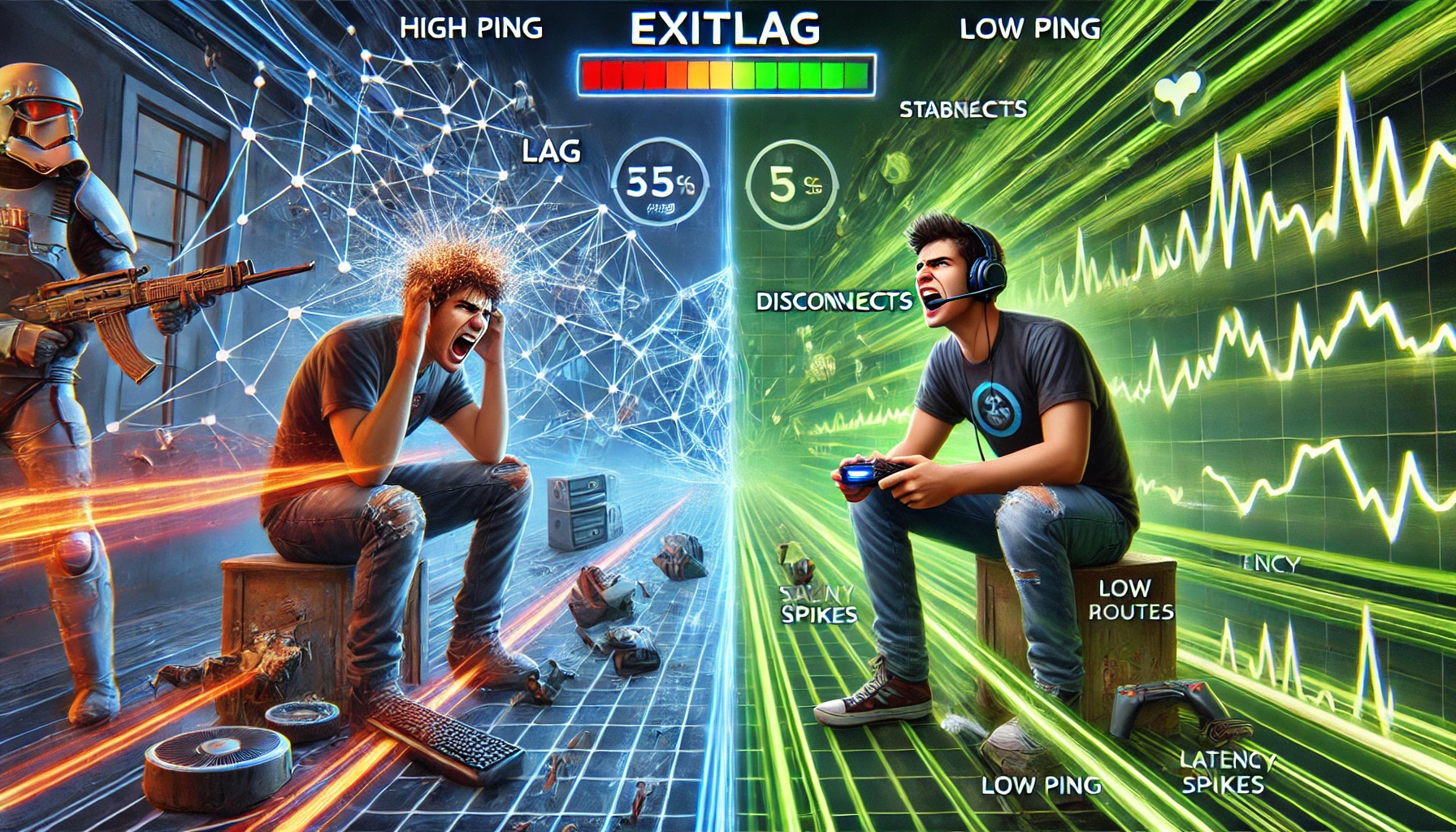 اگزیت لگ (Exit Lag)
